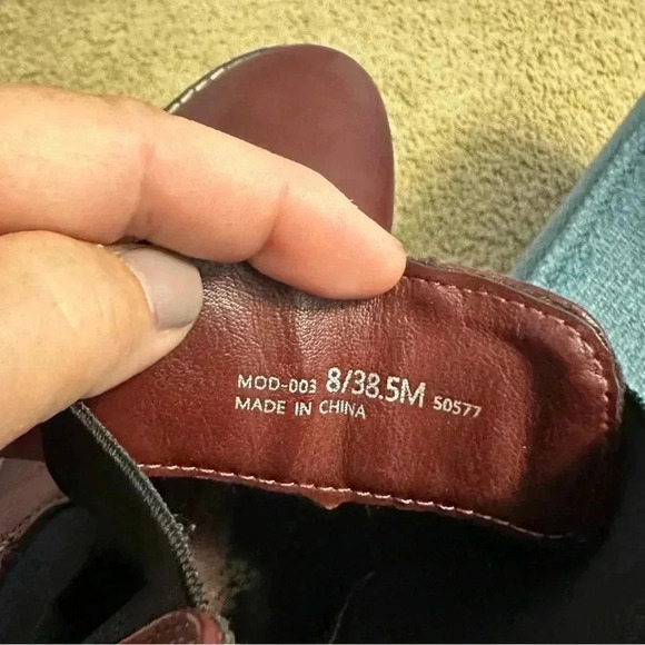 Dirty Laundry Red Leather Boots - Picture 8 of 10